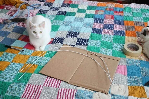 Как сделать домик из футболки для кота или кошки: простой мастер-класс