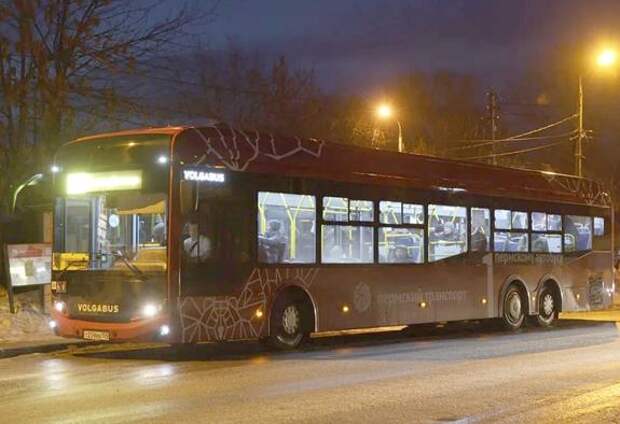 В Перми на маршрут №59 вышел трехосный автобус