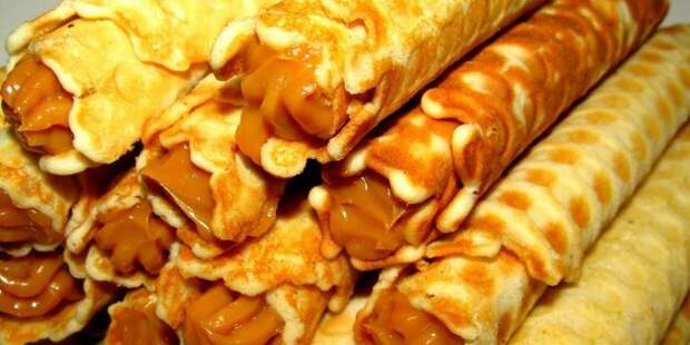 рецепты СССР: Трубочки с варёной сгущёнкой 