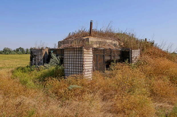 На фото: долговременная огневая точка ВСУ на границе ДНР и Украины