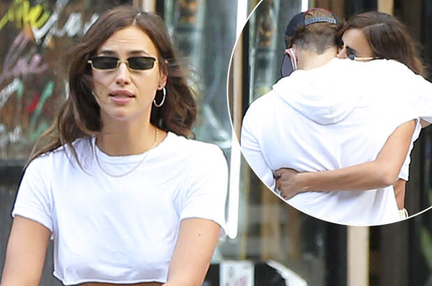 Нежная встреча: Ирина Шейк и Брэдли Купер воссоединились на прогулке с дочерью