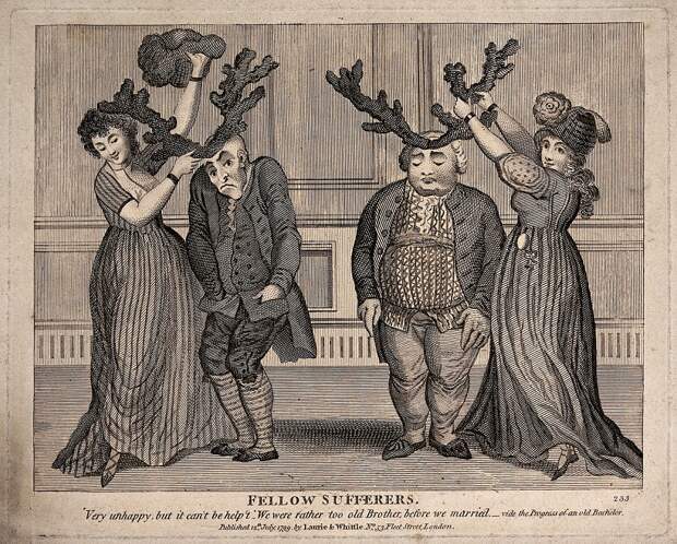 Two_couples;_the_young_women_putting_antlers_on_to_the_heads_Wellcome_V0039135 (1).jpg Two_couples;_the_young_women_putting_antlers_on_to_the_heads_Wellcome_V0039135 (1).jpg