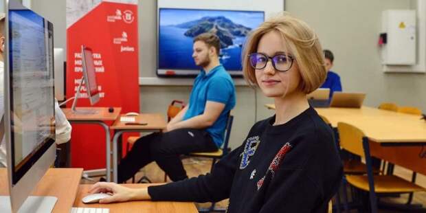 В детском технопарке «Байтик» в Москве создали ИТ-коворкинг для школьников — Сергунина Фото: Ю. Иванко mos.ru