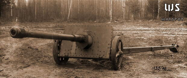 Орудие Pak 41 на испытаниях на Гороховецком полигоне ГАУ КА, осень 1942 года (ЦАМО) - Пожирательница вольфрама | Военно-исторический портал Warspot.ru