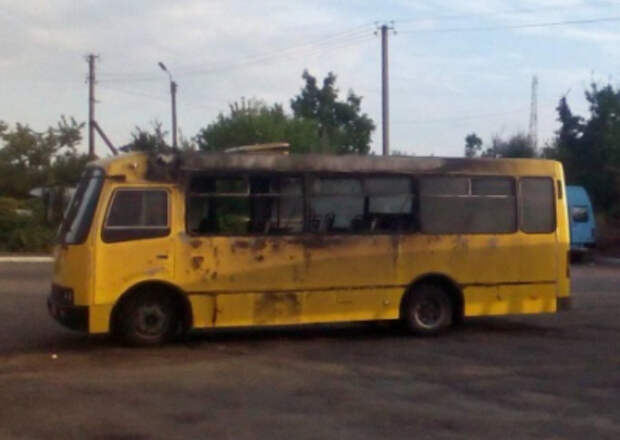 На День Независимости в Черкасской области конкуренты сожгли весь автопарк автобусов