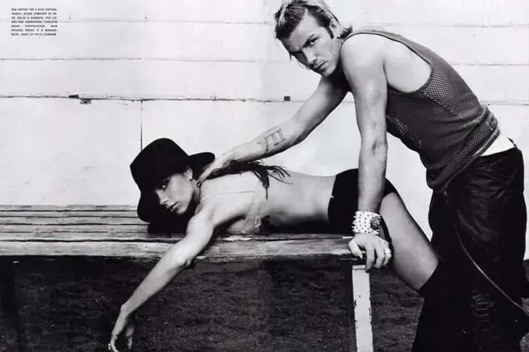 Дэвид и Виктория Бекхэм для Vogue Italia, июль 2003/Фото: Steven Klein/Vogue