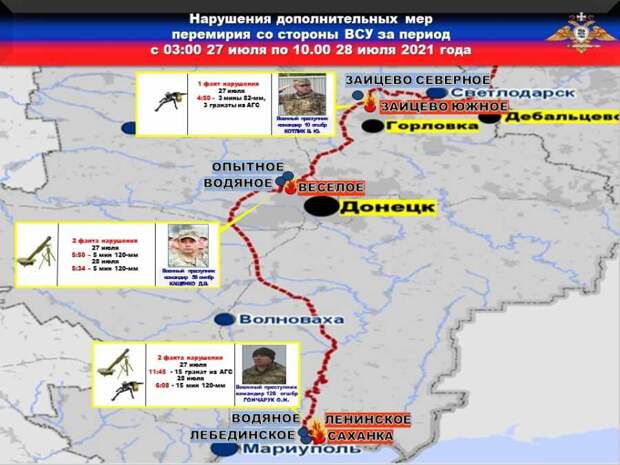 Каратели обстреляли ДНР из 120-мм минометов