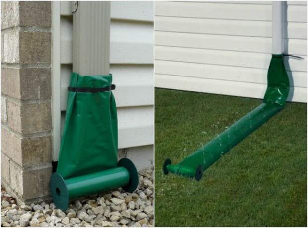 Рукав для сбора сточных вод. | Фото: 12dee.com, Gutter Cleaning. Рукав для сбора сточных вод Фото 12deecom Gutter Cleaning