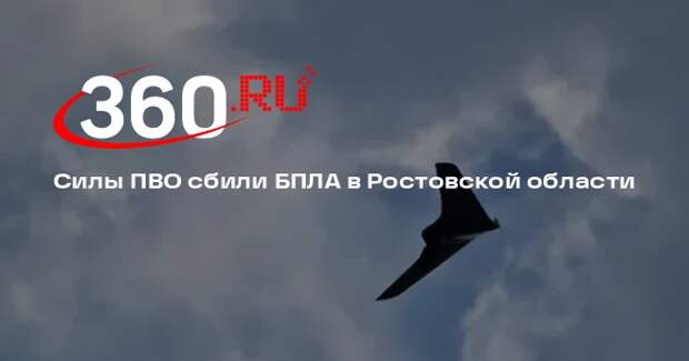 Силы ПВО сбили БПЛА в Ростовской области