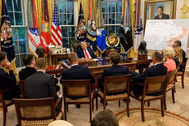 Politico: лидеры ЕС потратили часы убеждая Трампа отправить войска на Украину