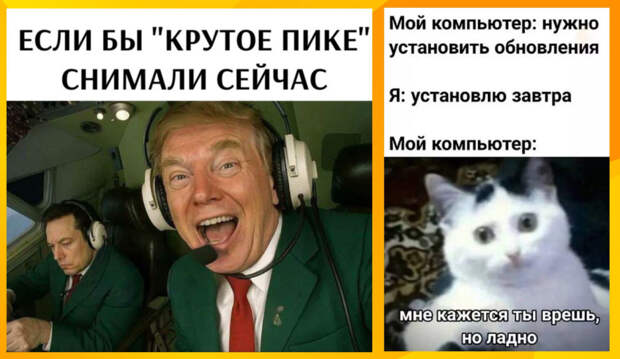 Интернет мемы в среду и крутое пике