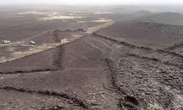 Археологи рассматривали древние узоры в Аравийской пустыне и поняли, что каждая линия имеет смысл и ведет к ловушке
