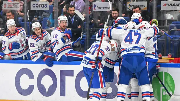 Той же монетой: СКА забросил ЦСКА три шайбы за 179 секунд и сравнял счёт в полуфинальной серии Кубка Гагарина