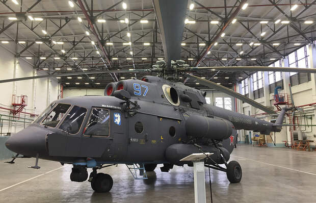 «Вертолеты России» изготовили первый «арктический» вертолет Ми-8АМТШ-ВА для авиации ВМФ России