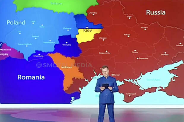 С известной «картой У», показанной заместителем председателя СБ РФ Дмитрием Медведевым в рамках выступления на марафоне «Знание. Первые», интересно получается.