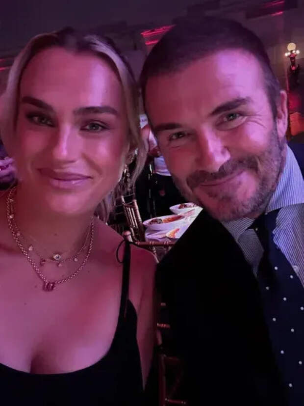 Арина Соболенко и Дэвид Бекхэм