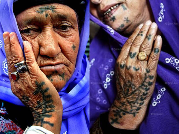 Татуировки курдских женщин