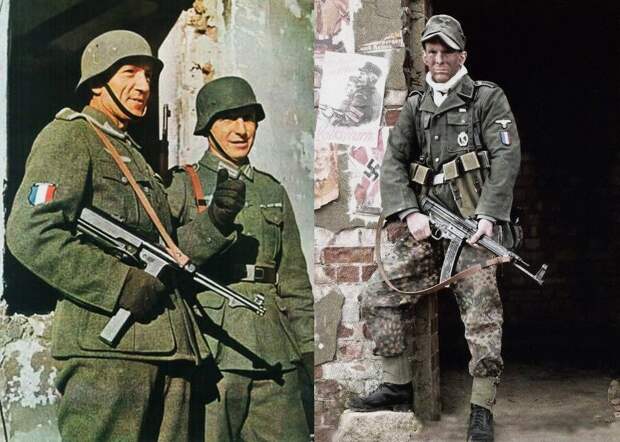 Бойцы французской дивизии СС «Charlemagne»