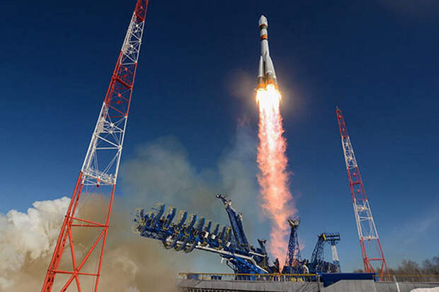Пуск ракеты-носителя «Союз-2» с космодрома Плесецк