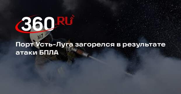 Порт Усть-Луга загорелся в результате атаки БПЛА