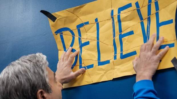 The "believe" sign from Ted Lasso