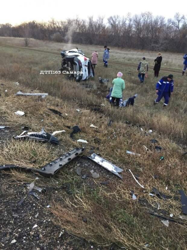 Авария дня. Автомобилистка внезапно выскочила на встречку в Самарской области