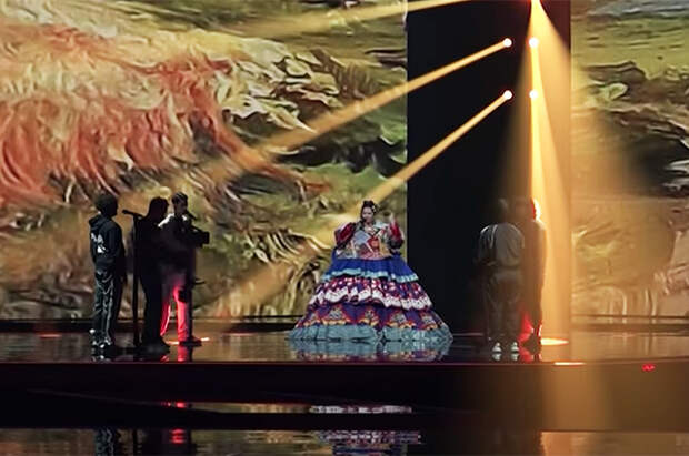 Манижа во время репетиции своего номера на "Евровидении"