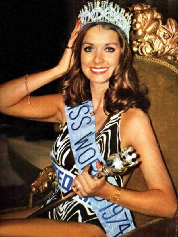 валийка Хелен Морган Мисс мира 1974 Фото / Helen Morgan (United Kingdom) Miss World 1974 Photo