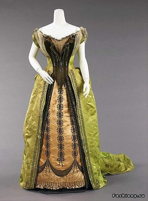 Бальное платье из Метрополитен-музея, Дом моды Уорт, 1887 г.