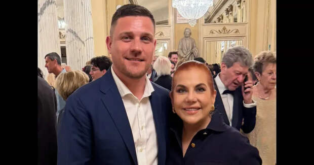 54-летняя Марина Федункив вышла в свет с мужем-итальянцем, который на 12 лет моложе неё