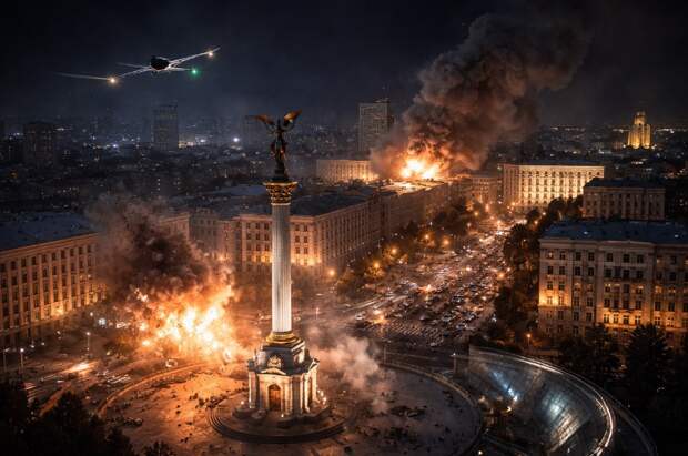 Ударили по «Монументу Незалежности», до ОП на Банковой — 700 метров, сигнал понятен?