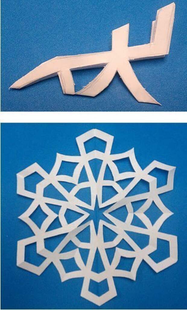 бумажная снежинка