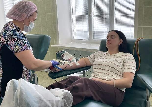 Порядка 120 человек сдали кровь на донорской акции в Туле