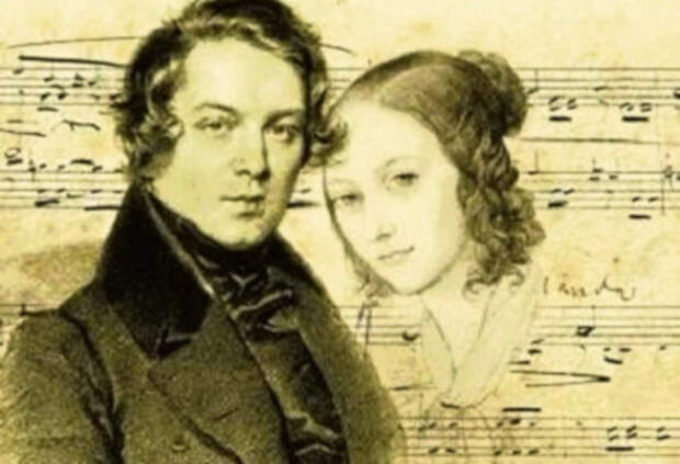 Шуман с женой Кларой Вик