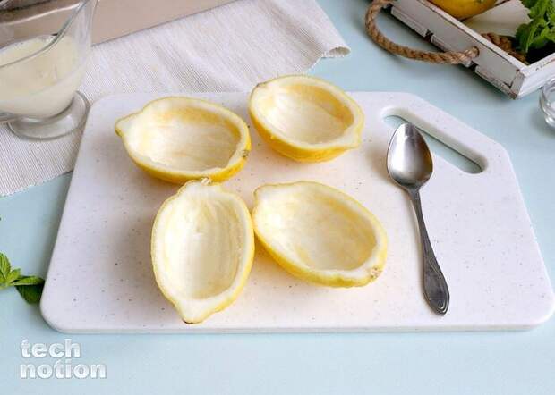 Вынуть мякоть из лимонов / Изображение: дзен-канал technotion