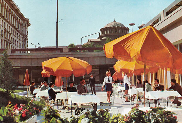 1970е, София Кафе между ЦУМ и отелем Балкан: СССР, болгария, быт, история, это интересно