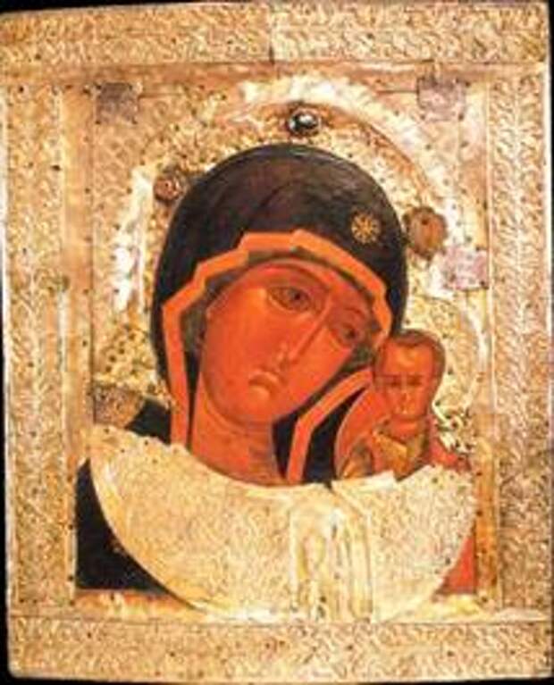 Копия иконы явленной чудотворной Казанской Божией Матери