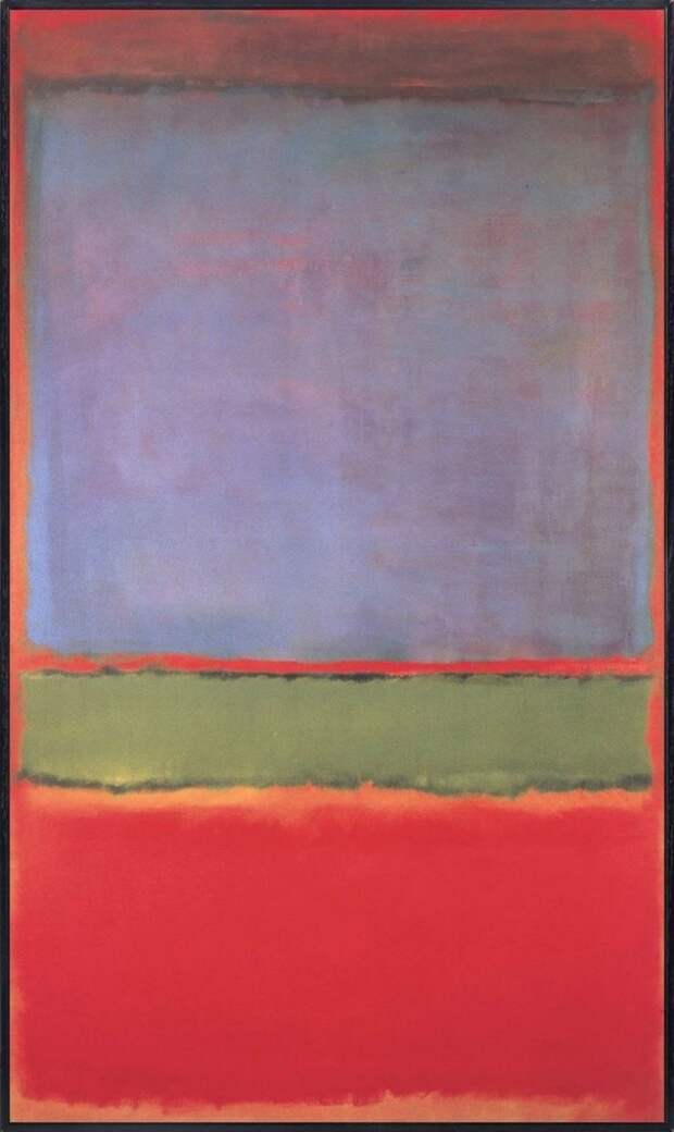 III место - №6 ("Фиолетовое, зеленое и красное"), Марк Ротко Гоген, Пикассо, искусство, картины, факты, художники