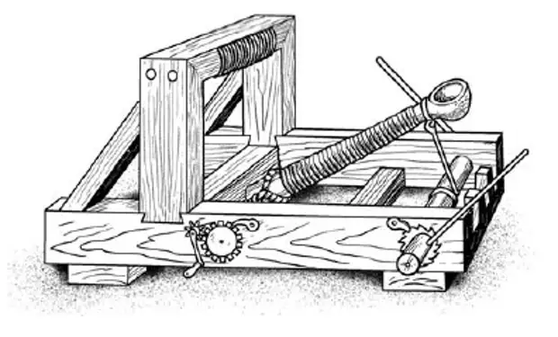 Как нарисовать катапульту