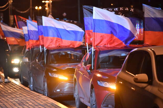 В каких округах Подмосковья прошел автопробег в поддержку вооруженных сил России