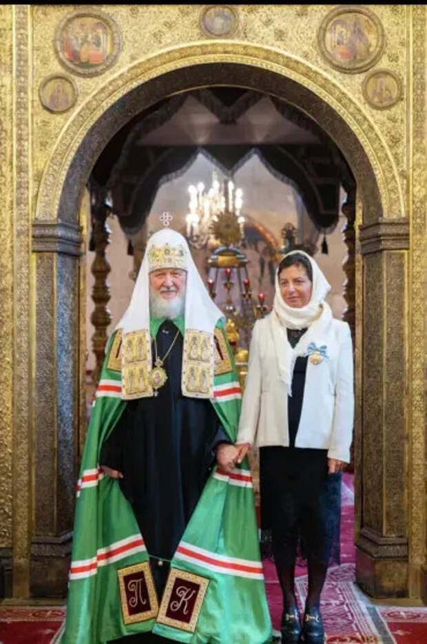 Патриарх Кирилл и Маргарита Симоньян