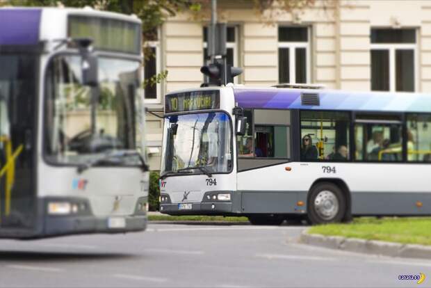 Украинец бомбил на автобусе в Вильнюсе