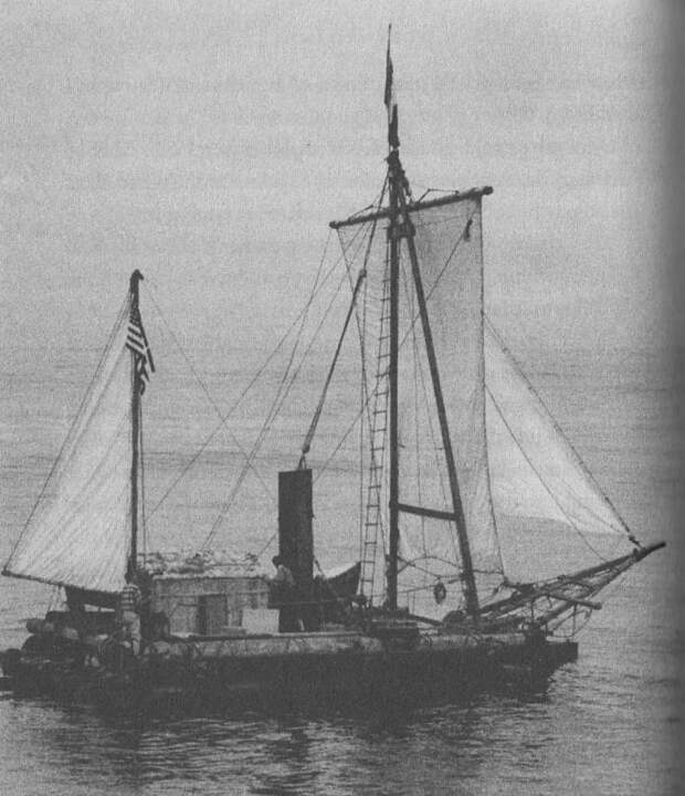 Мореплаватель-одиночка и плоты из всего, что под рукой