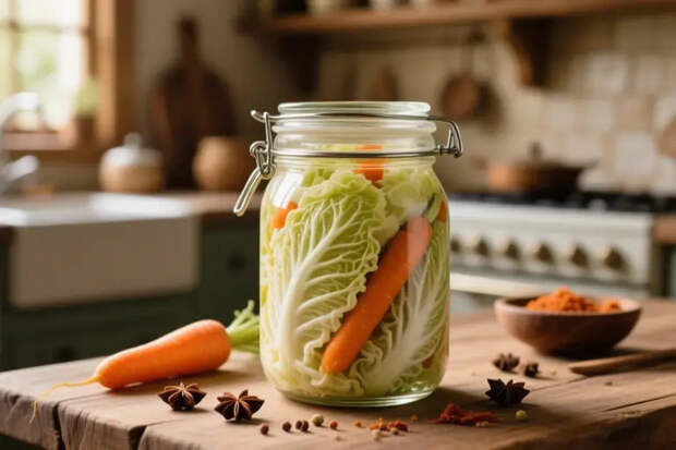 Вкусная квашеная капуста в банке