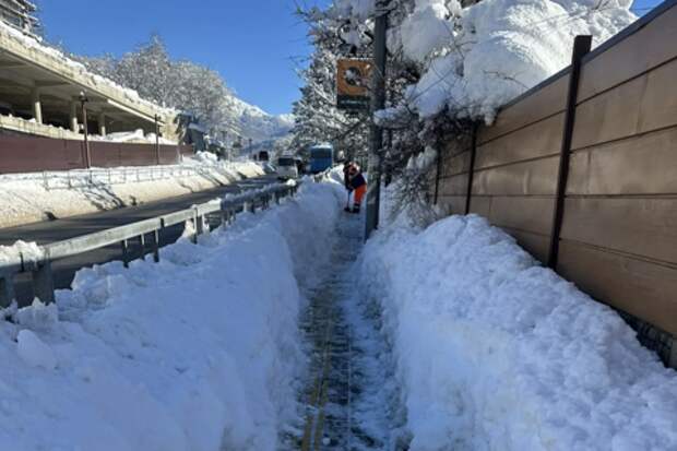 Снега более метра: в Сочи зафиксирован погодный рекорд за последние 20 лет