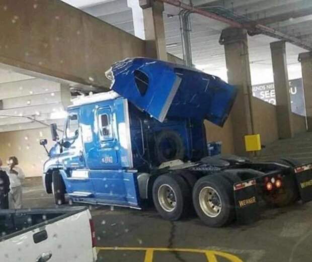 Забавные фото про грузовики и дальнобойщиков