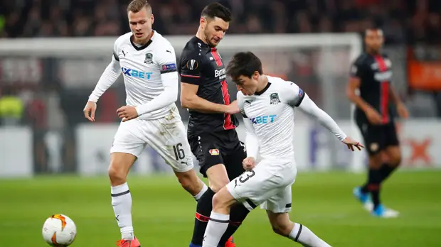 «Краснодар» сыграл вничью с «Байером» и вышел в 1/8 финала Лиги Европы