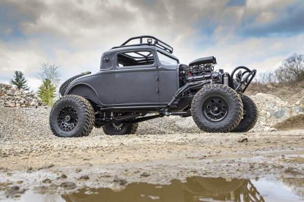 Хот-род Dodge Coupe 1932 для улиц и бездорожья в стиле Безумного Макса dodge, авто, автомобили, внедорожник, кастом, кастомайзинг, самоделка, хот-род