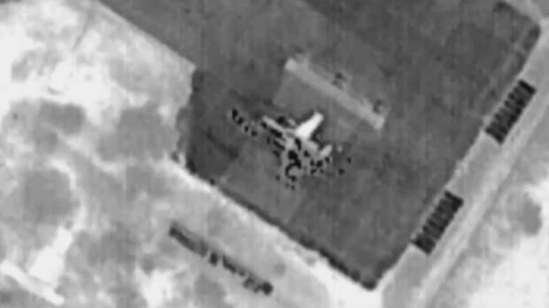 Минобороны показало видео удара «Ланцета» по украинскому Су-25