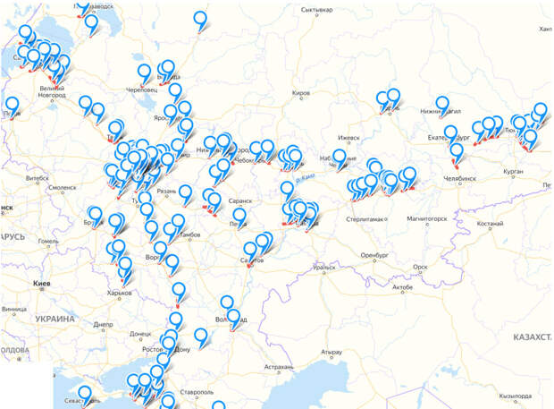 Карта дорожных строек, газификация России и закрытие борделей в Германии
